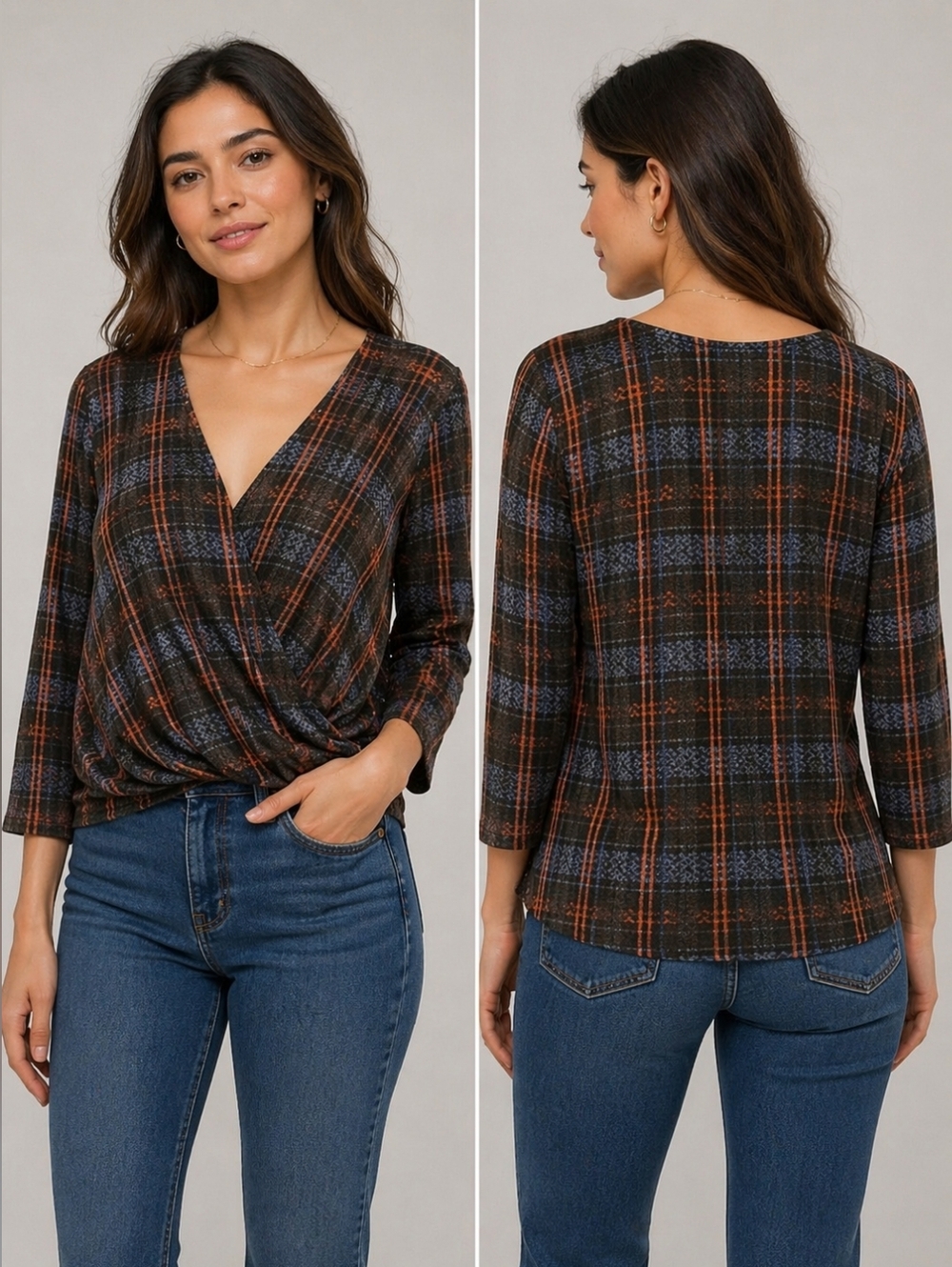 Olian Wrap Blouse